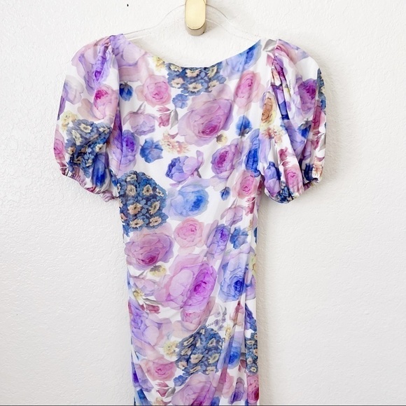 NEW Ganni Floral Mesh Body-Con Dress size 38 - Picture 13 of 16